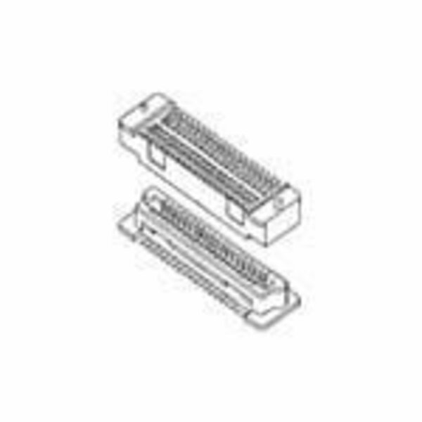 Fci Board Stacking Connector, 140 Contact(S), 2 Row(S), Female, Straight, 0.032 Inch Pitch, Surface 61082-143400LF